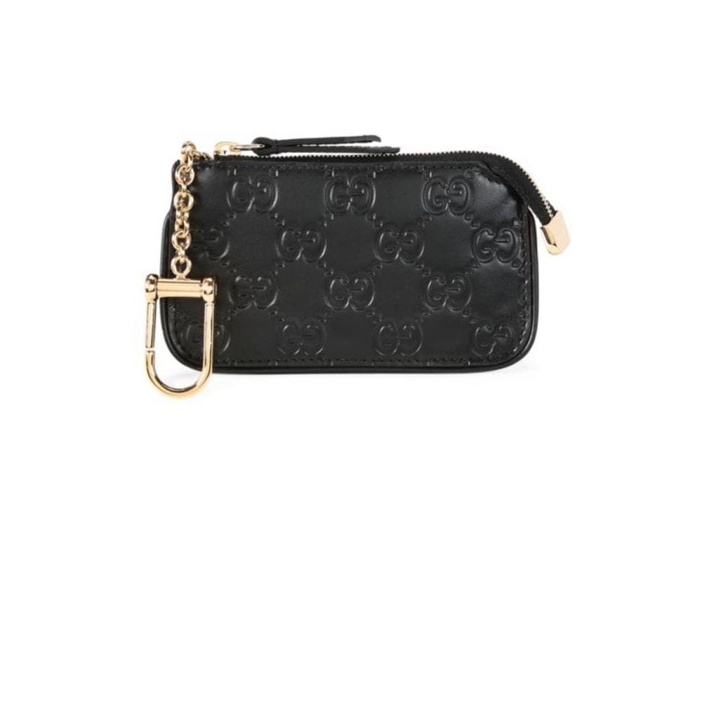 Gucci Monogram leather key case